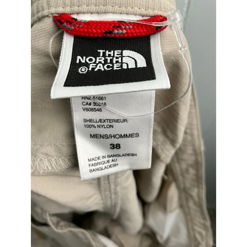 The North Face Mens 38 Khaki Nylon Cargo Hiking Shorts Tan VN009261 S06
